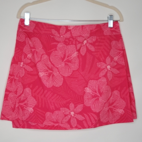 RipSkirt Hawaii Pink Floral Wrap Skirt Size M Beach Cover-up Activewear Length 1 - Picture 1 of 9